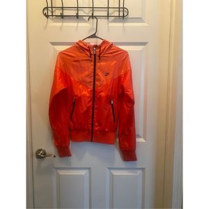 Women’s Nike Red/Orange Windbreaker Jacket Size XS